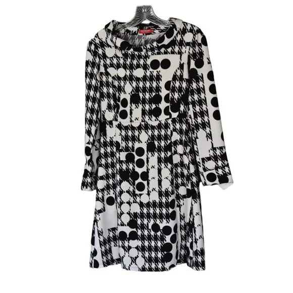 mod black and white dress The Alice Dress